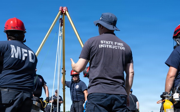 Stewart ANGB Fire Department host confined space training