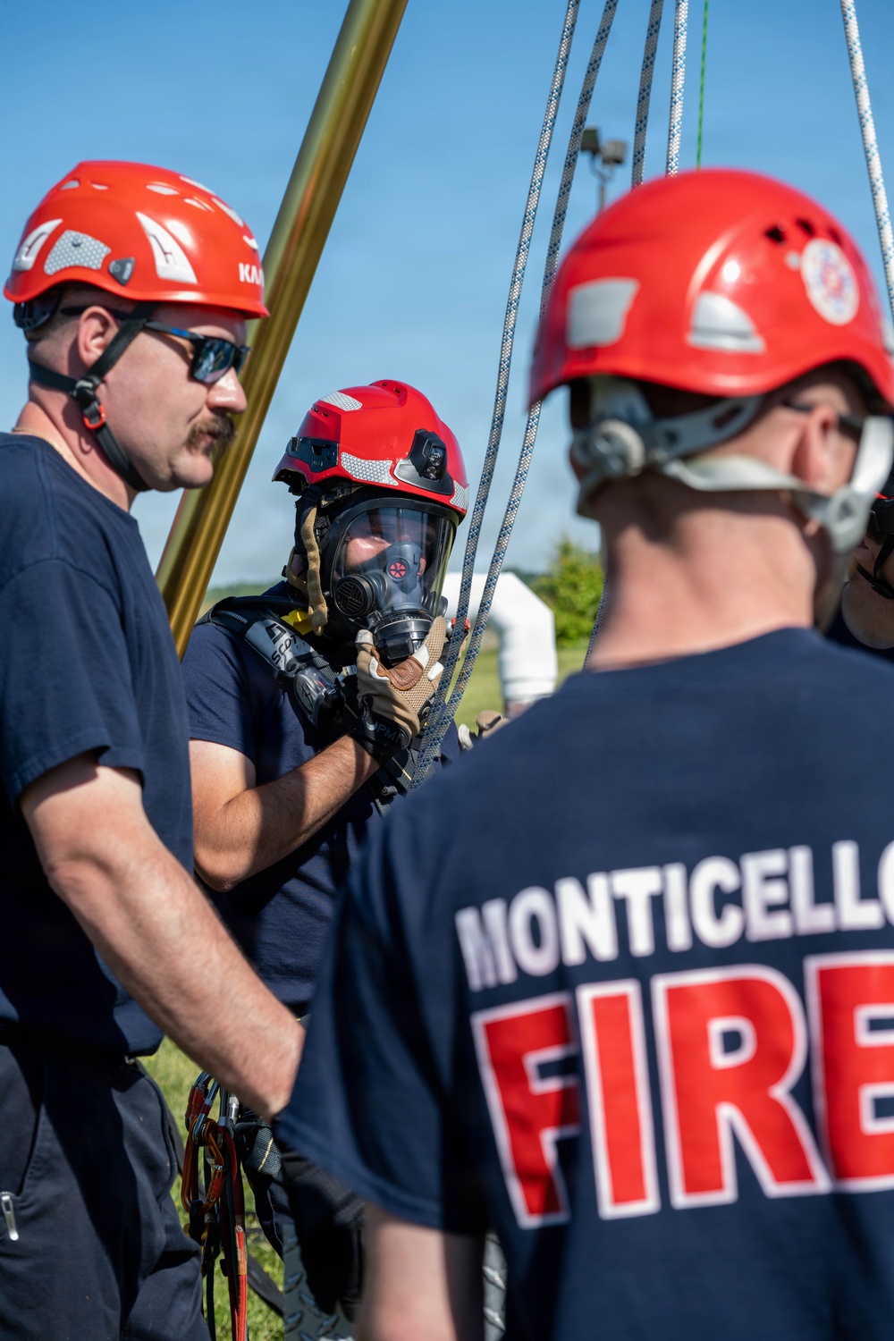 Stewart ANGB Fire Department host confined space training