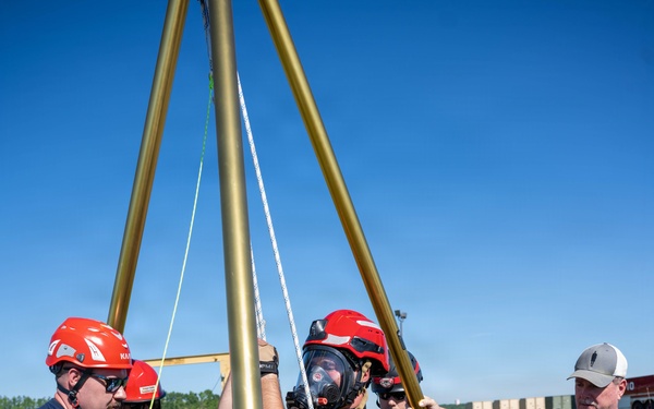 Stewart ANGB Fire Department host confined space training