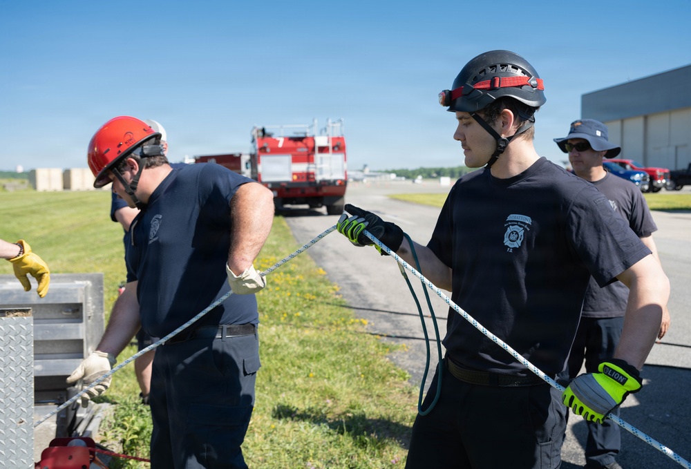 Stewart ANGB Fire Department host confined space training