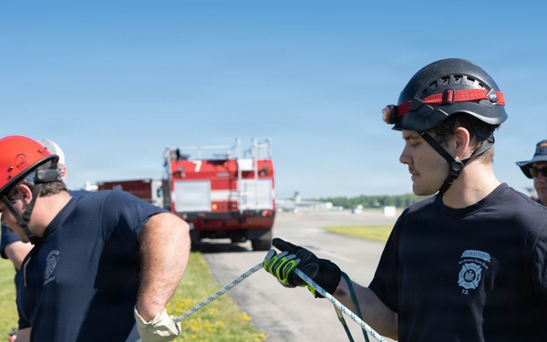 Stewart ANGB Fire Department host confined space training