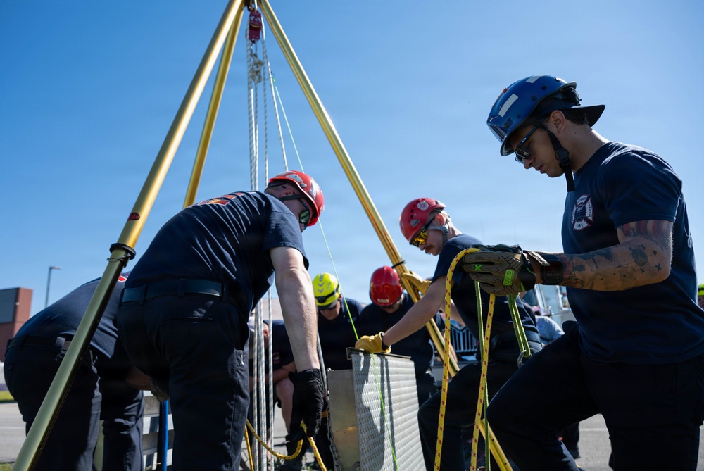 Stewart ANGB Fire Department host confined space training