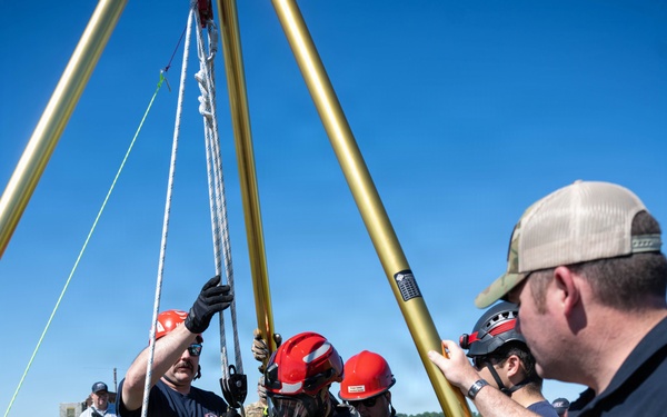 Stewart ANGB Fire Department host confined space training