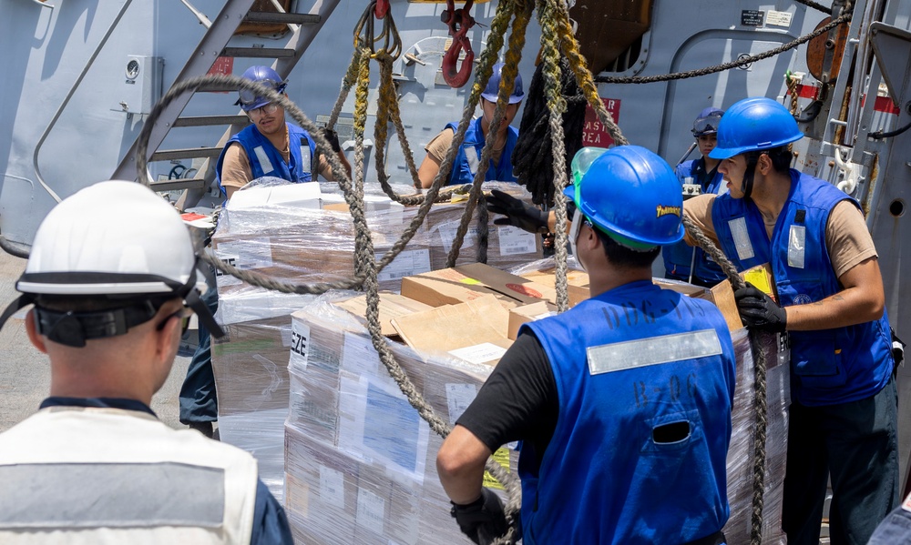 USS Delbert D. Black (DDG 119) Conducts a Replenishment-at-Sea