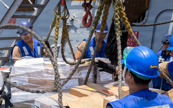 USS Delbert D. Black (DDG 119) Conducts a Replenishment-at-Sea