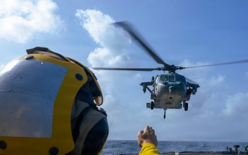 Milius Conducts Flight Operations