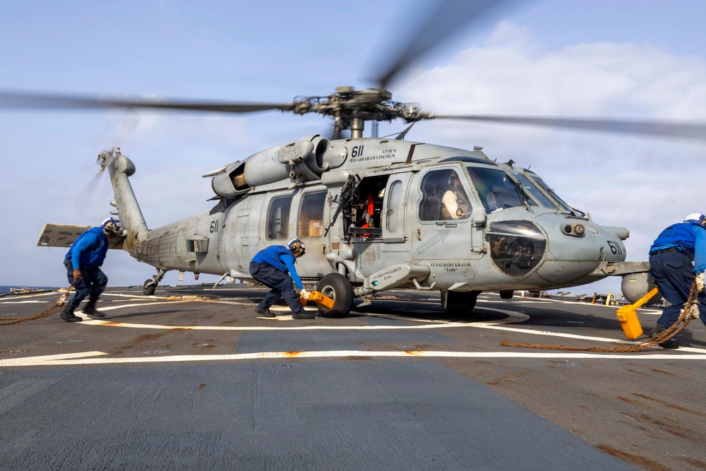 Higgins Conducts Flight Operations