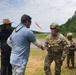 Maj. Gen. Sean Davis meets with Tech Demo Reps