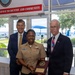 Air Traffic Controller 1st Class Shakila Duff receives the 2026 Margaret Flowers Outstanding Military Volunteer Award