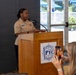 Air Traffic Controller 1st Class Shakila Duff receives the 2026 Margaret Flowers Outstanding Military Volunteer Award