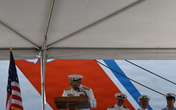 Coast Guard Cutter Reliance holds change of command ceremony