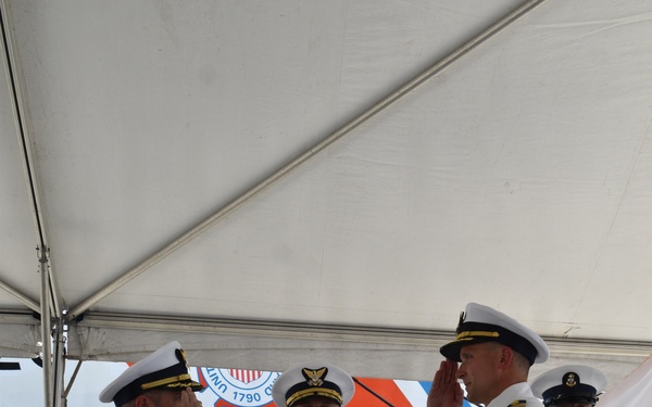 Coast Guard Cutter Reliance holds change of command ceremony