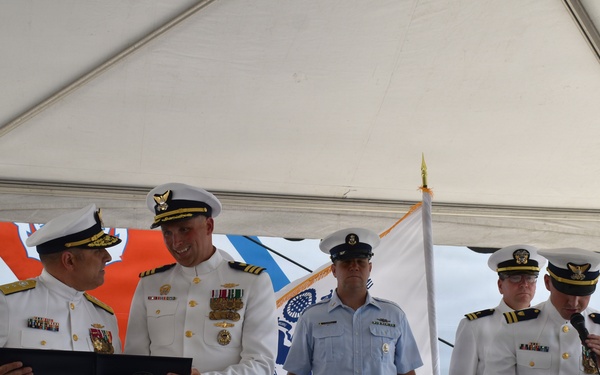 Coast Guard Cutter Reliance holds change of command ceremony
