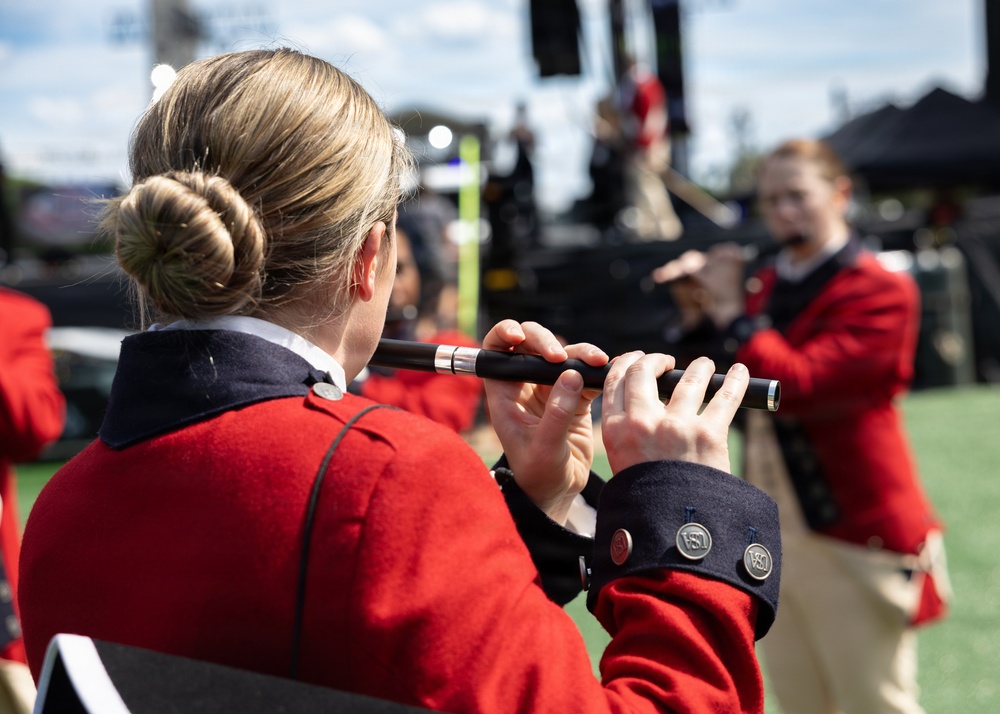 U.S. Army Old Guard Fife and Drum Corps performs at UFC Freedom 250 Fan Fest