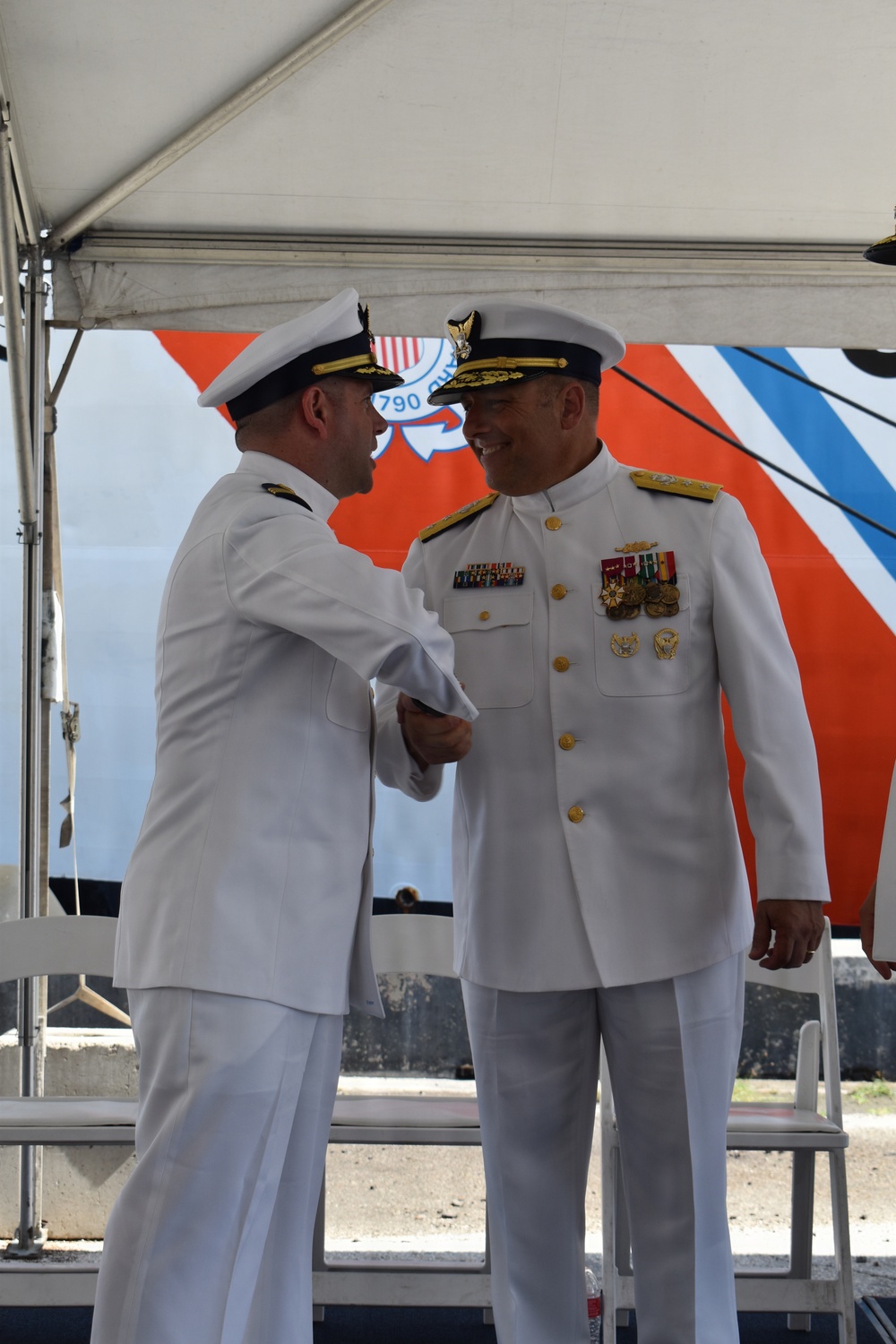 Coast Guard Cutter Resolute holds change of command ceremony
