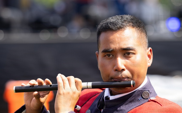 U.S. Army Old Guard Fife and Drum Corps performs at UFC Freedom 250 Fan Fest