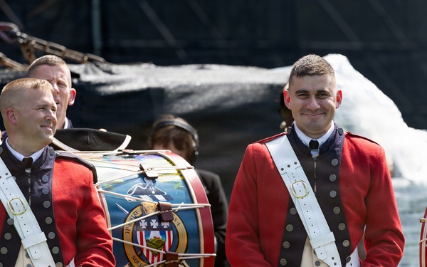 U.S. Army Old Guard Fife and Drum Corps performs at UFC Freedom 250 Fan Fest