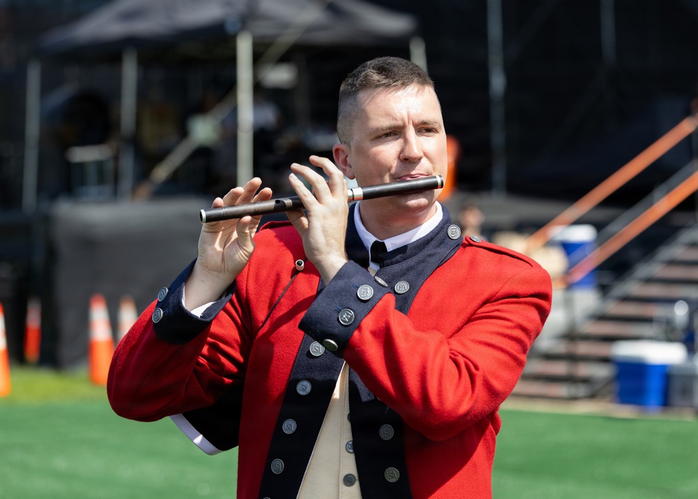 U.S. Army Old Guard Fife and Drum Corps performs at UFC Freedom 250 Fan Fest