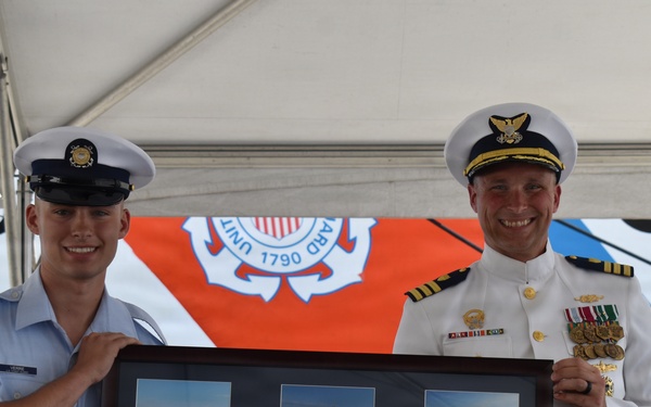 Coast Guard Cutter Reliance holds change of command ceremony