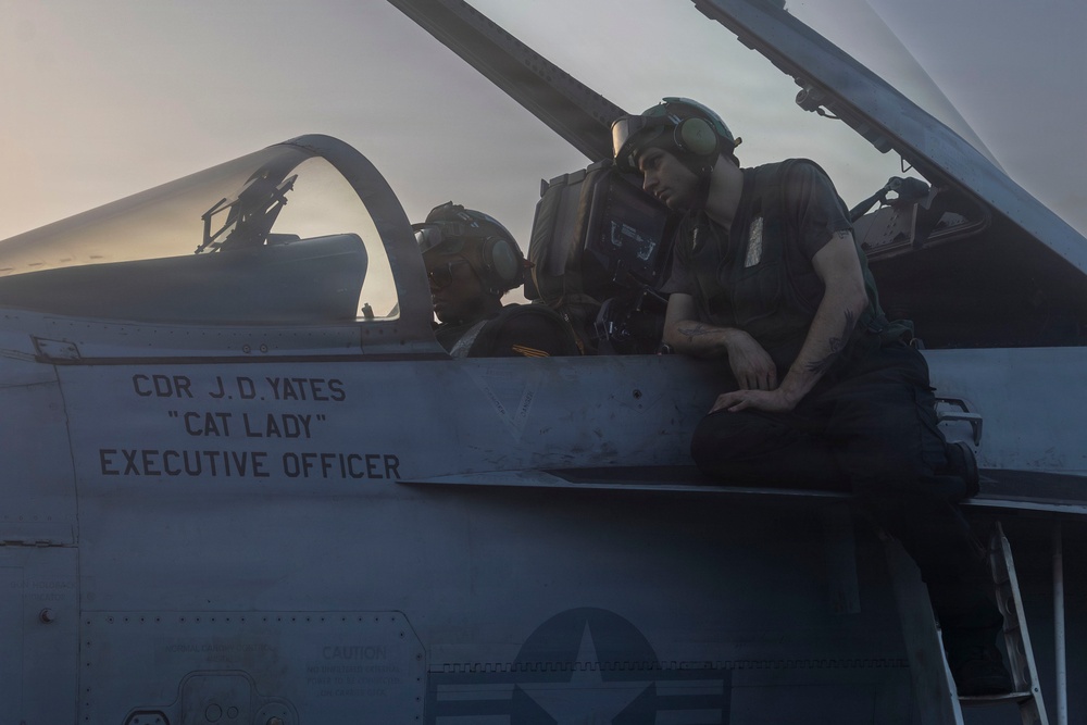 Abraham Lincoln Conducts Flight Deck Operations