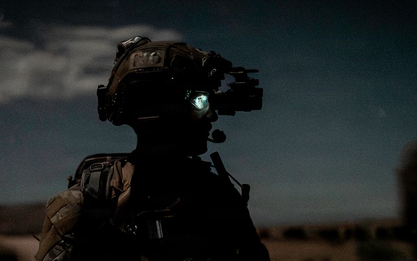 EOD Technicians Conduct a Night Drill