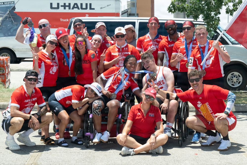 Team Marine Corps Takes on Warrior Games Cycling