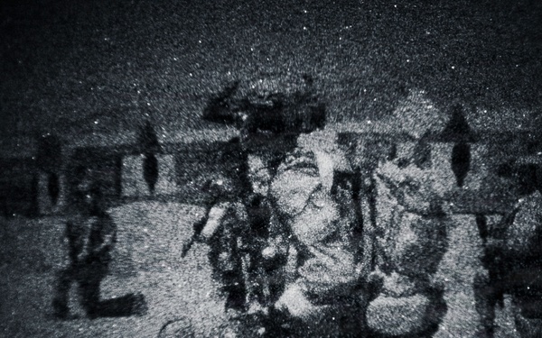 EOD Technicians Conduct a Night Drill