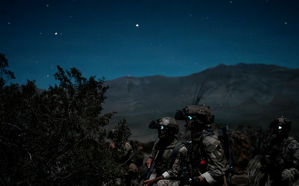 EOD Technicians Conduct a Night Drill