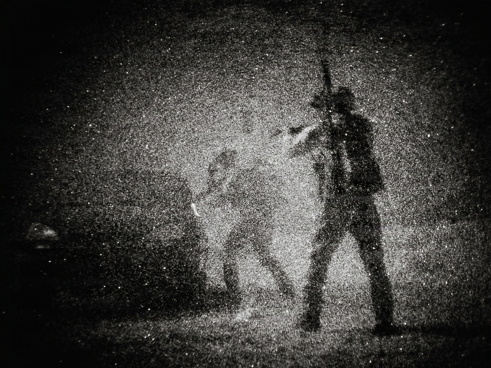 EOD Technicians Conduct a Night Drill
