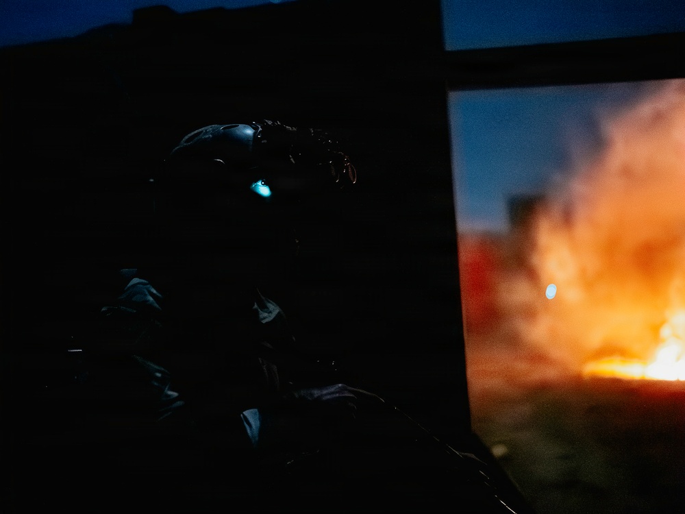 EOD Technicians Conduct a Night Drill