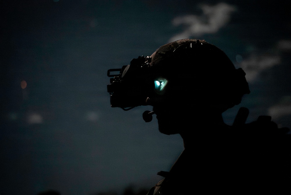 EOD Technicians Conduct a Night Drill