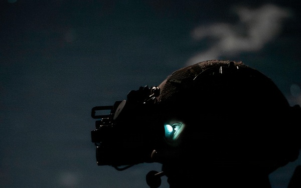 EOD Technicians Conduct a Night Drill