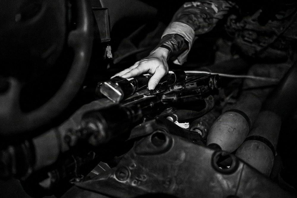 EOD Technicians Conduct a Night Drill