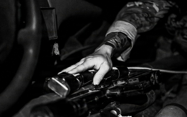 EOD Technicians Conduct a Night Drill