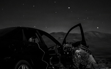 EOD Technicians Conduct a Night Drill