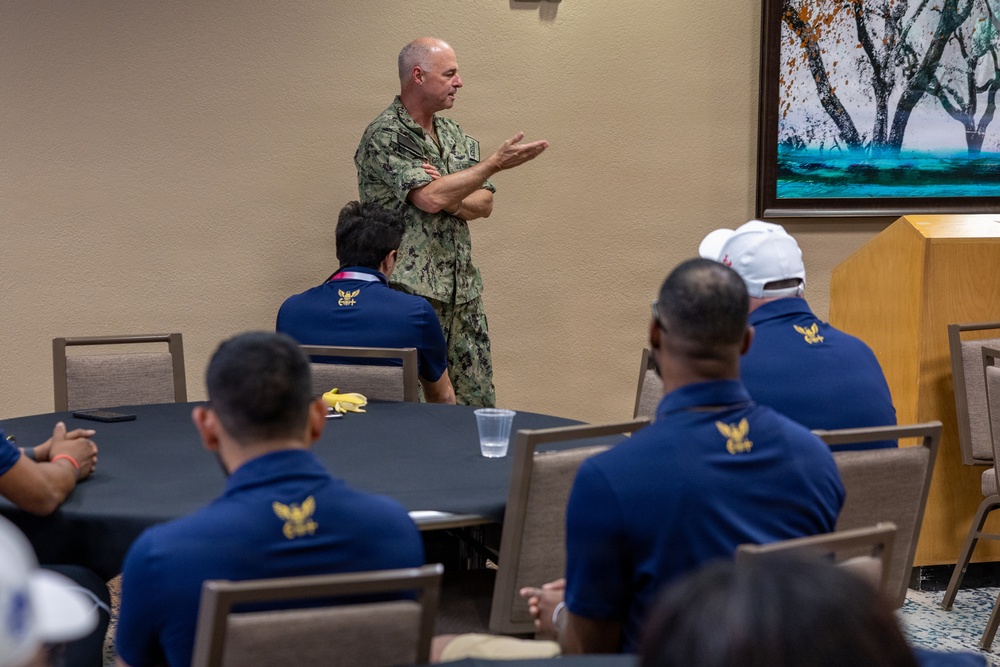 Vice Adm. Scott Gray Meets Team Navy at Warrior Games 2026