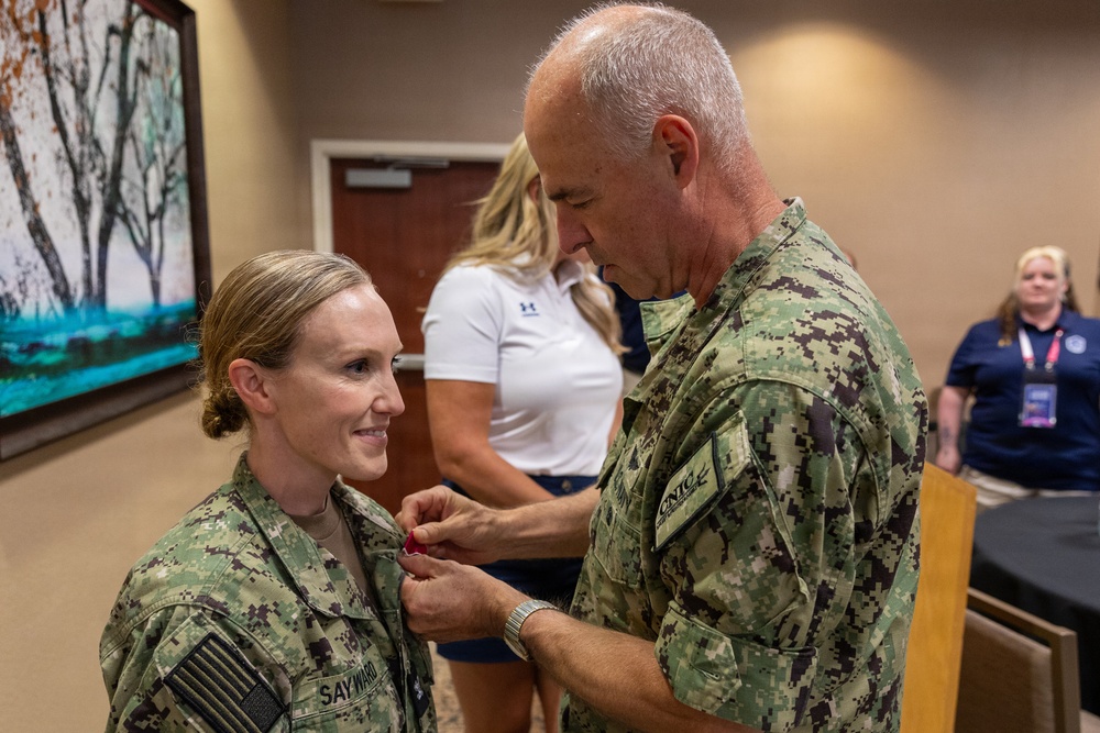 Vice Adm. Scott Gray Meets Team Navy at 2026 Warrior Games