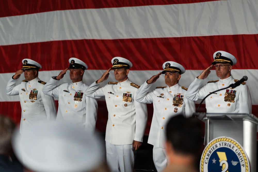 Carrier Strike Group 2 holds change of command