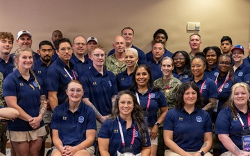 Vice Adm. Scott Gray Meets Team Navy at 2026 Warrior Games