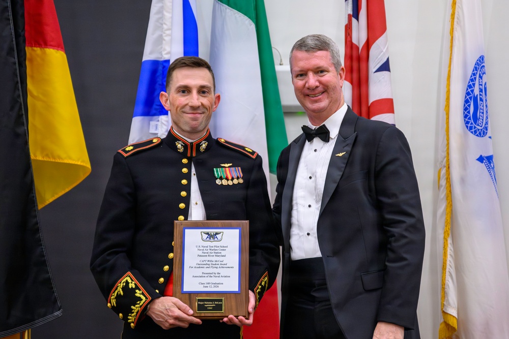 Class 168 graduates from the U.S. Naval Test Pilot School