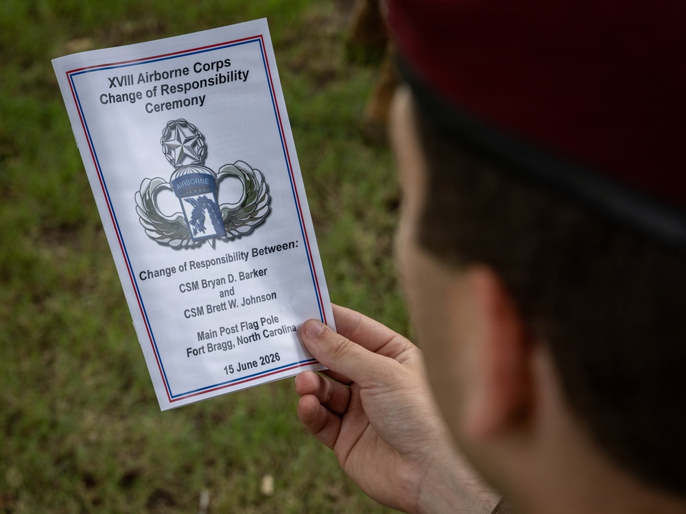 XVIII Airborne Corps Change of Responsibility Ceremony