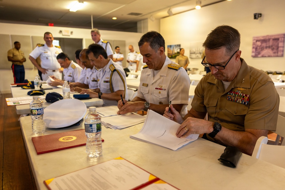 U.S. Brazil Maritime Staff Talks Closing Ceremony