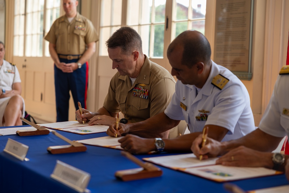 U.S. Brazil Maritime Staff Talks Closing Ceremony