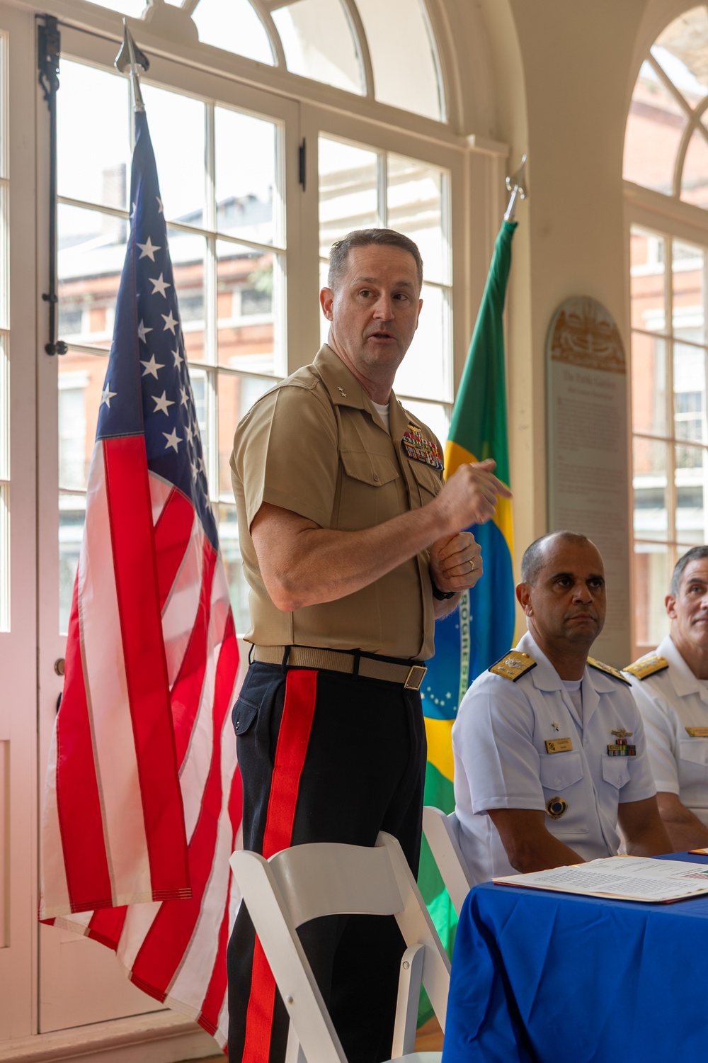 U.S. Brazil Maritime Staff Talks Closing Ceremony