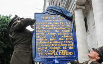 U.S. Army birthplace honored with historic marker in Philadelphia