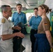 Vice Adm. Doug Perry, Commander, U.S. 2nd Fleet visits foreign ships arriving to Naval Station Norfolk