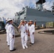 Vice Adm. Doug Perry, Commander, U.S. 2nd Fleet visits foreign ships arriving to Naval Station Norfolk
