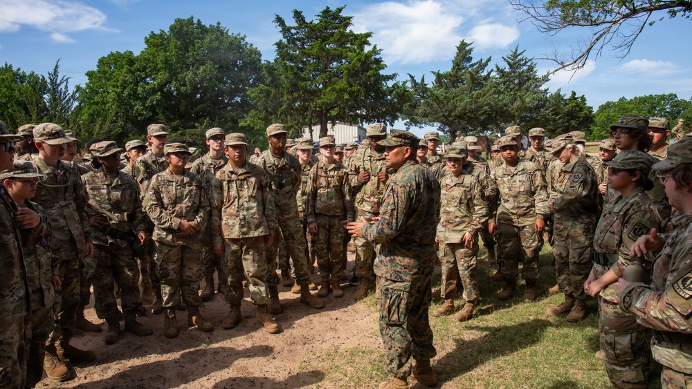 14th Marines assist in Army JROTC Obstacle course