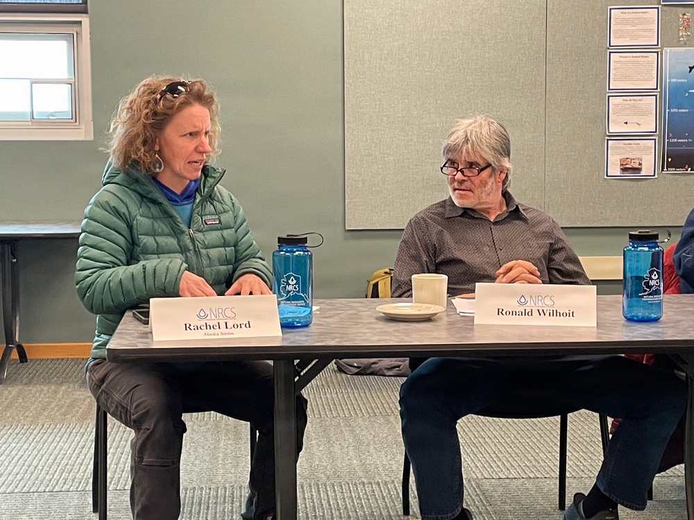 NRCS listens to feedback from farmers at a producer roundtable in Homer, Alaska
