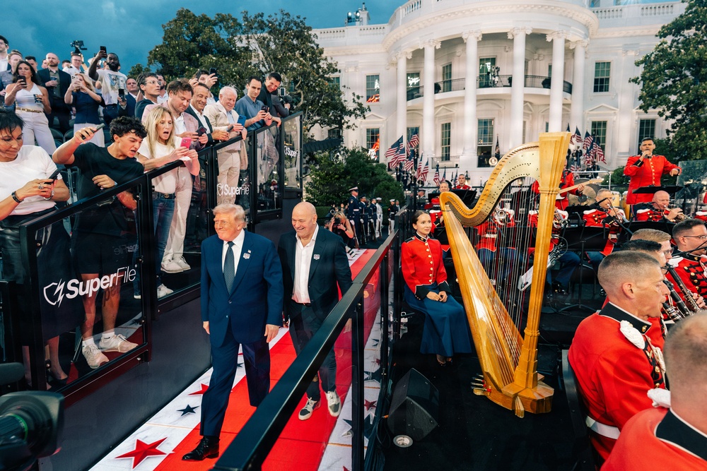 "The President's Own" U.S. Marine Band Supports UFC Freedom 250 at White House